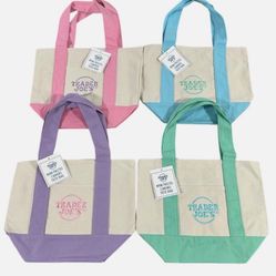 3 Trader Joe’s Mini Canvas Tote Bags
