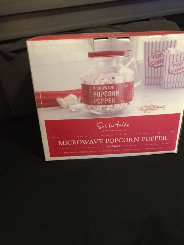 Microwave popcorn popper