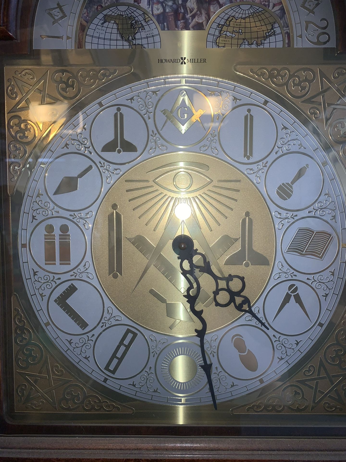 Rare Howard Miller Mason’s Grandfather Clock