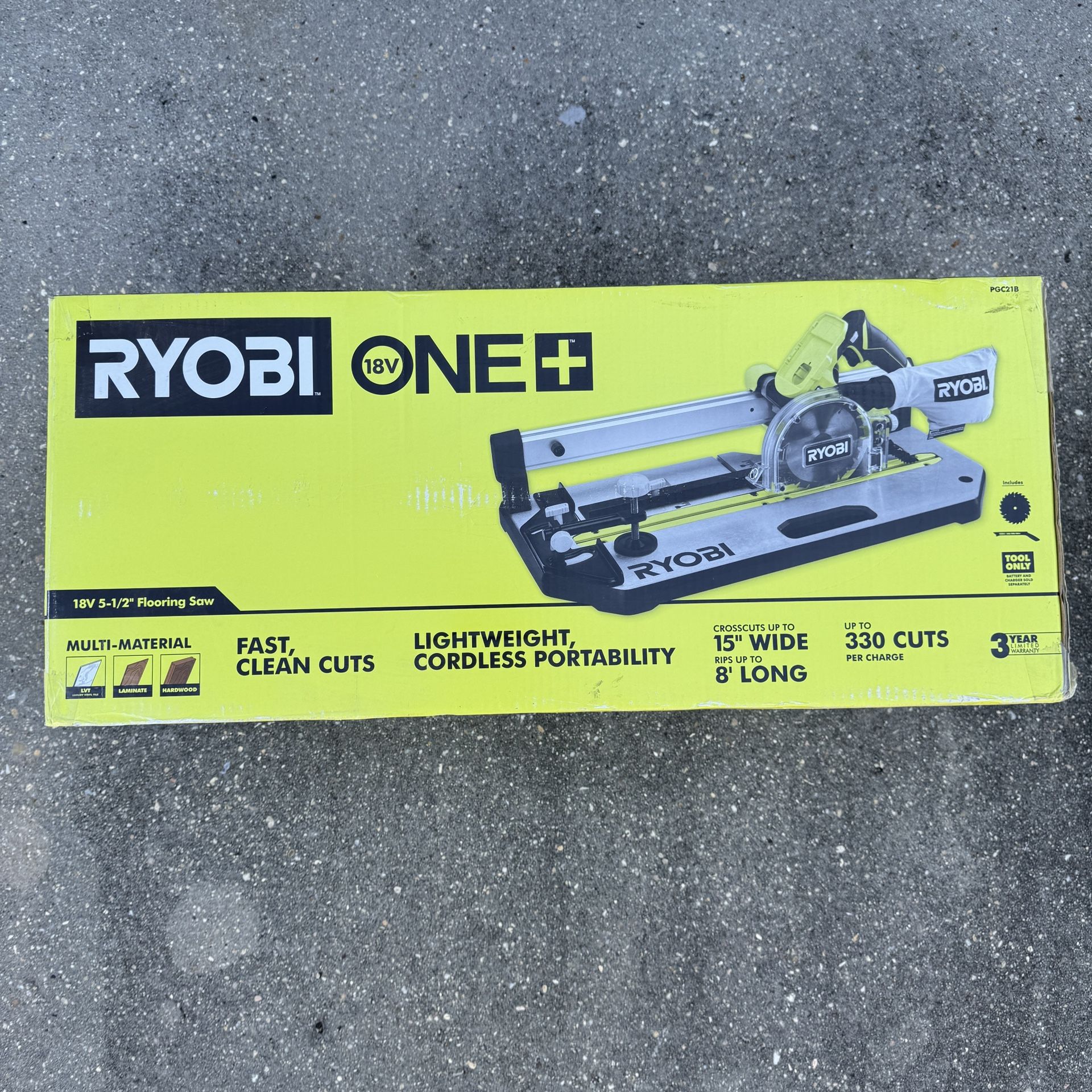 RYOBI ONE+ 18V 5.5 inch Cordless Flooring Saw with Blade (Tool Only)