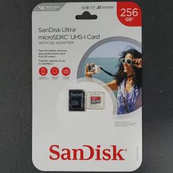 Sandisk Ultra 256GB MicroSDXC Memory Card (Brand New)