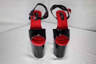 Highest Heel Collection Red And Black Heels Size 7