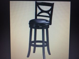 Florence Swivel Bar Stool 29”, Black
