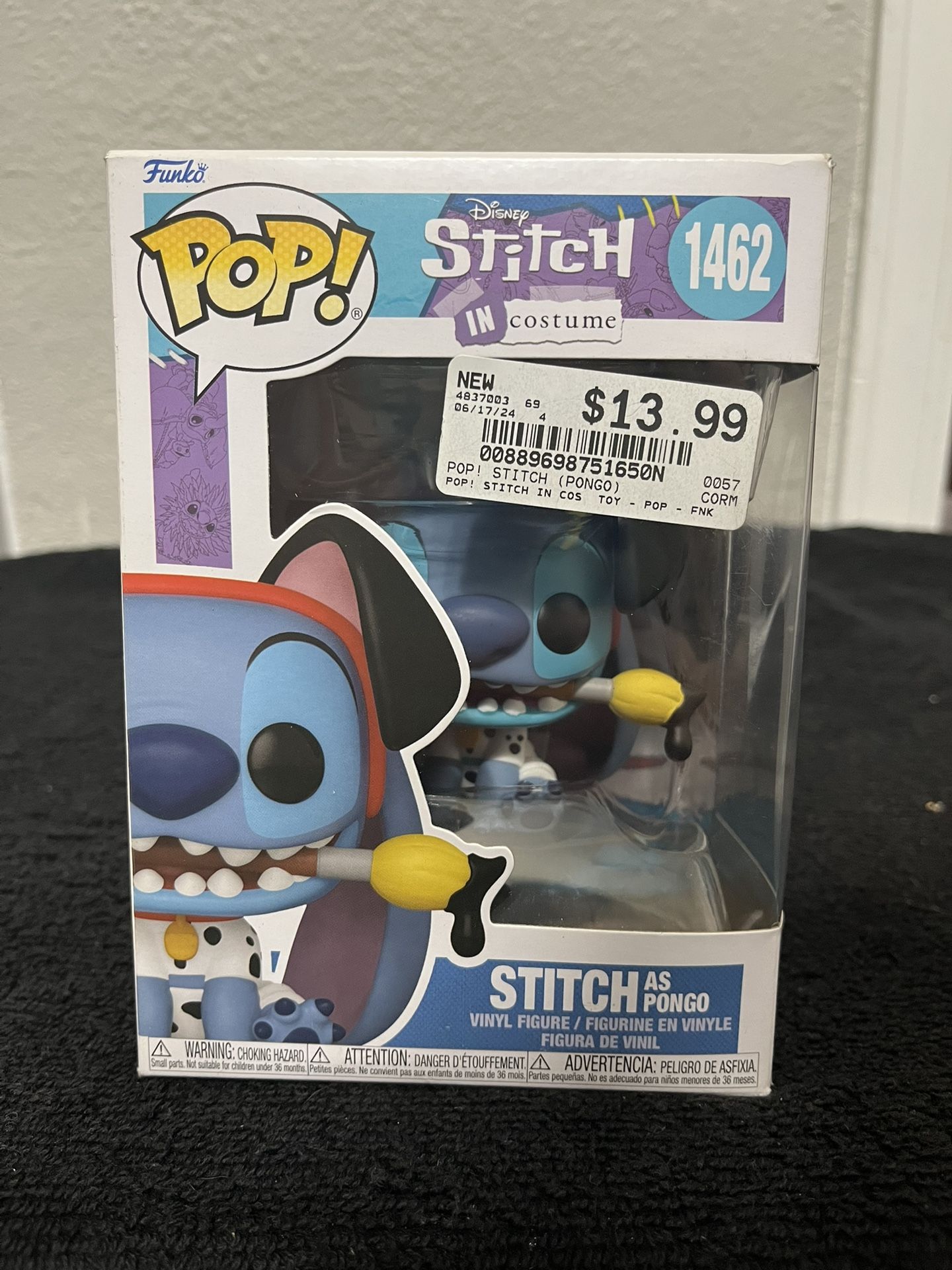 Funko Pop! #1462 Disney: Stitch in Costume - Stitch as Pongo Vinyl Figure 