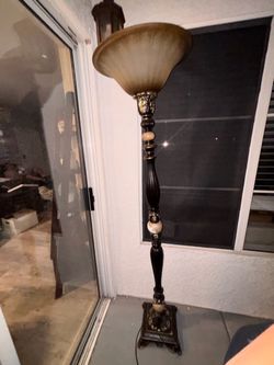 Ornate Torchiere Floor Lamp