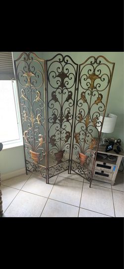 Wroth iron room divider 48-68