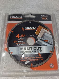 Ridgid 4.5" Diamond Blade (Price Is Firm)