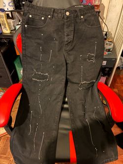 Purple jeans