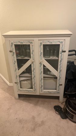 Vintage Farmhouse Pie Cabinet