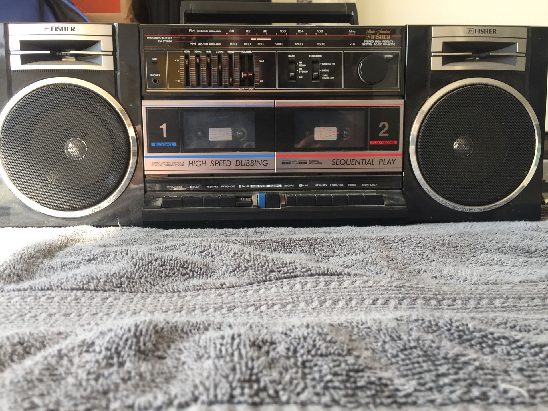 1980s Boombox Fisher PH-W702