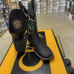 Black Petatillo Boots For Men