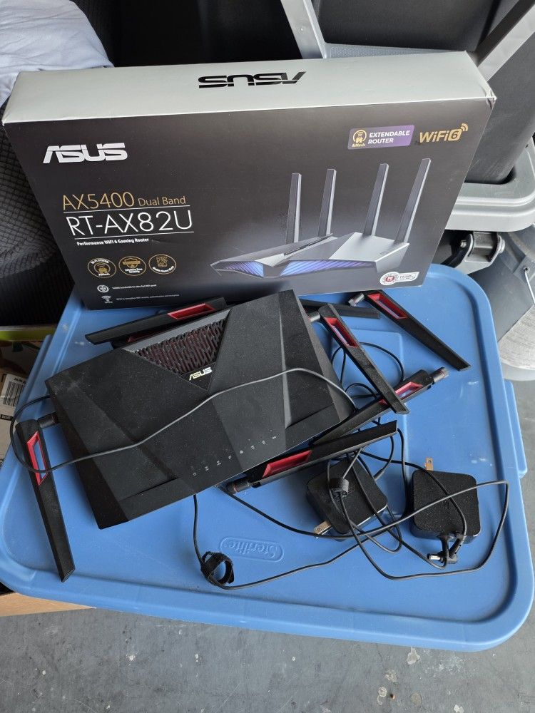 2x Asus Routers 1x AX5400
RT-AX82U & 1x AC3100