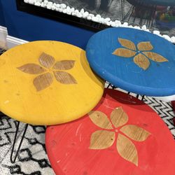 Set Of 3 Decorative Indoor/outdoor Table TURKISH