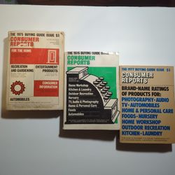 1975/1976/1977 - Consumer Reports Books