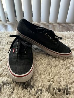 Vans Authentic Black Denim - Men’s 9.5