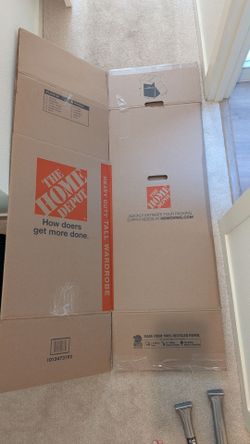 Tall Wardrobe Box 42"x20"x20"