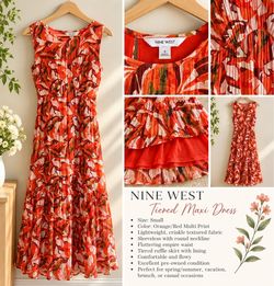 Nine West Floral Maxi Dress – Size Small