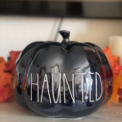 Rae Dunn Halloween Haunted Pumpkin