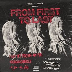 From First To Last & I Set My Friend On Fire 10/1