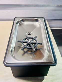Commercial Pitcher Rinser Kit Stainless Steel Glass Washer Countertop Box Hoses