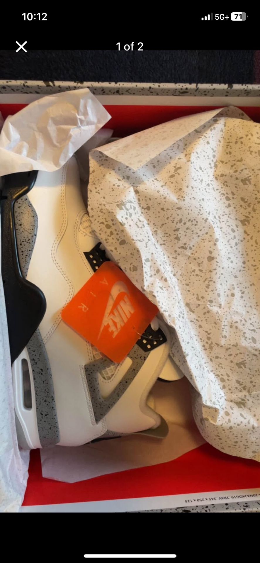 Jordan 4 White Cement