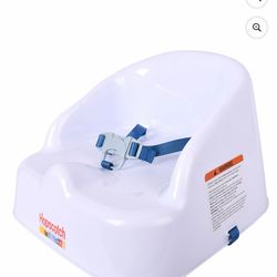 Hopscotch Lane Booster Seat with Straps, White, Children 6+ Months Unisex