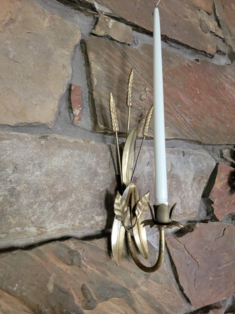 Wheat Grass Candle Holders