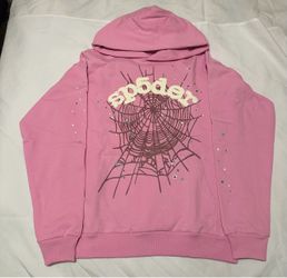Light Pink Sp5der hoodie