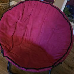 Pink Saucer Chair
