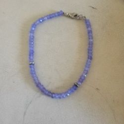 925 Clasp Natural Tanzanite  Reads Tennis Bracelet