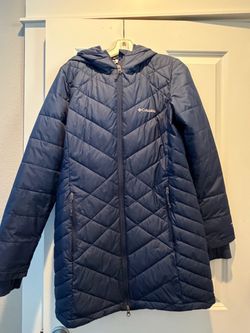 Columbia Women's Navy Hooded Quilted Puffer Coat