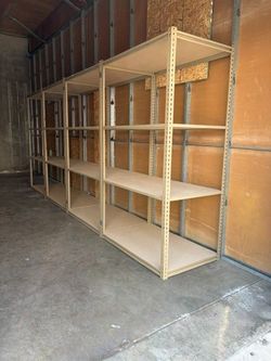 Industrial Racks 48 in W x 30 in D Used Heavy Duty Storage Shelving 4 Tier Delivery Available
