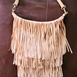 Bohemian Leather Fringe Purse
