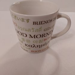 Starbucks Good Morning Multilingual Coffee Tea Mug Cup