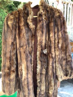 $120 Fur Coat - Size Small