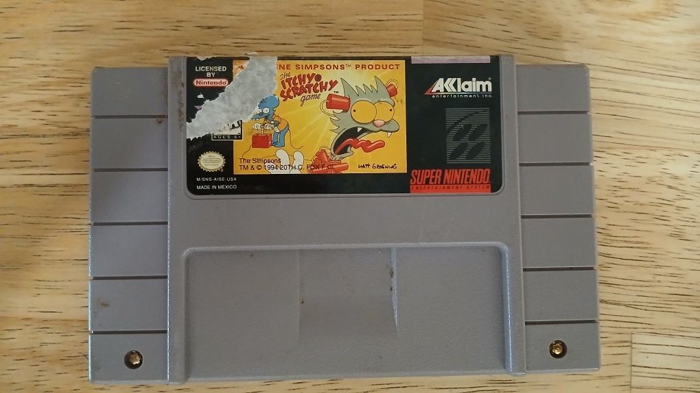 The Itchy & Scratchy Show Game (The Simpsons) Super Nintendo SNES