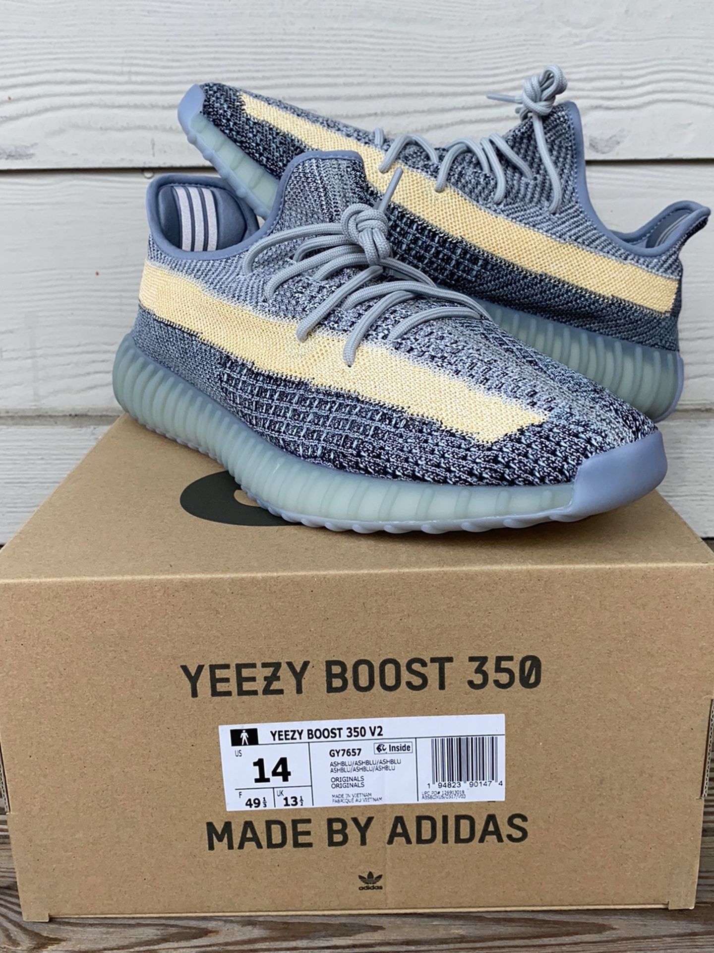 Adidas Yeezy 350 Ash Blue Size 14