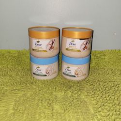 4 Dove Body Scrub 15oz 