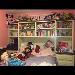 Bed With Shelving 