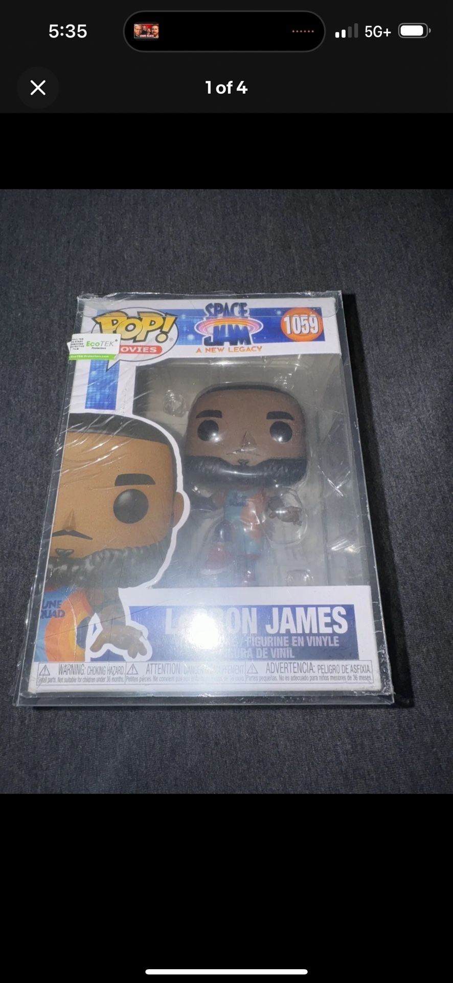 Funko Pop! Vinyl: Space Jam - LeBron James #1059 w/ Protector