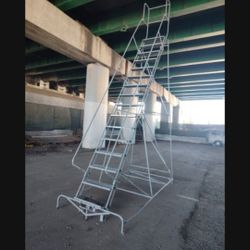 Rolling Ladder  16. Steps Perfect Condition  450.00 