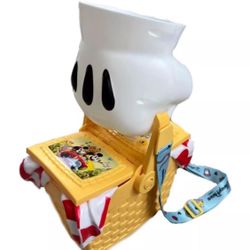 Disney Parks Mickey Picnic Basket Popcorn Bucket 