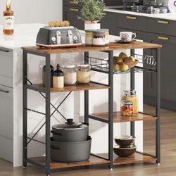 New 3-Tier Kitchen Baker's Rack Utility Shelf Microwave Stand with Storage and Drawer