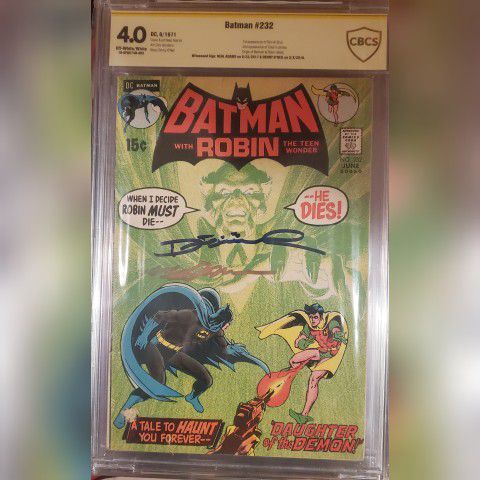 Batman 232 CBCS  Signed by Adams and Oneil for Sale in San Jose, CA -  OfferUp