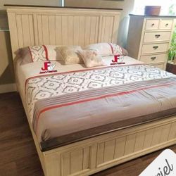 $10 Down Payment Bedroom Set Queen or King Bed Dresser Nightstand and Mirror Chest Option Total Price 