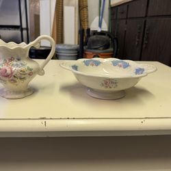 Staffordshire Token Ltd English Pitcher And Bowl