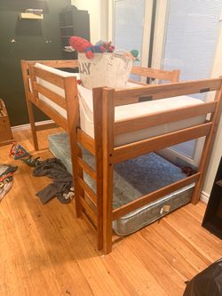 Solid Wood Twin Bunk Bed Frame