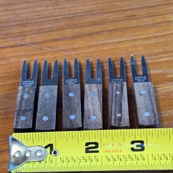 Vintage 7 corn holders / charcuterie forks