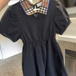 Burberry toddler girls black polo dress
