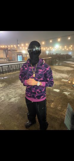bape hoodie purple